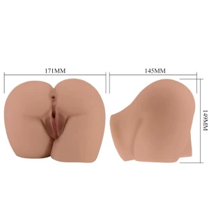 CRAZY BULL - BERNACE ASS VIBRATOR WITH REALISTIC VAGINA AND ANUS FLESH REMOTE CONTROL